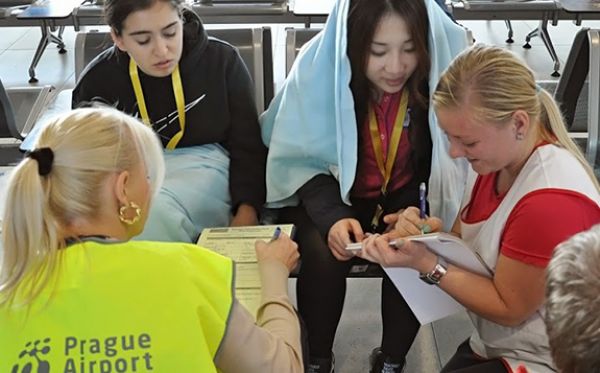 CU Erasmus Students Participate in the Czech Red Cross Humanitarian Training