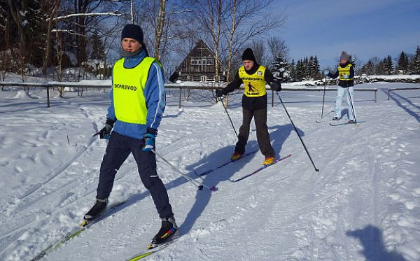 Běh na lyžích přinesl zrakově postiženým nevšední zážitky