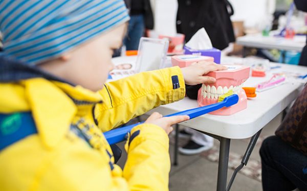 Ve zdravé Praze zdravý zub – studenti zubního lékařství předvedli péči o chrup