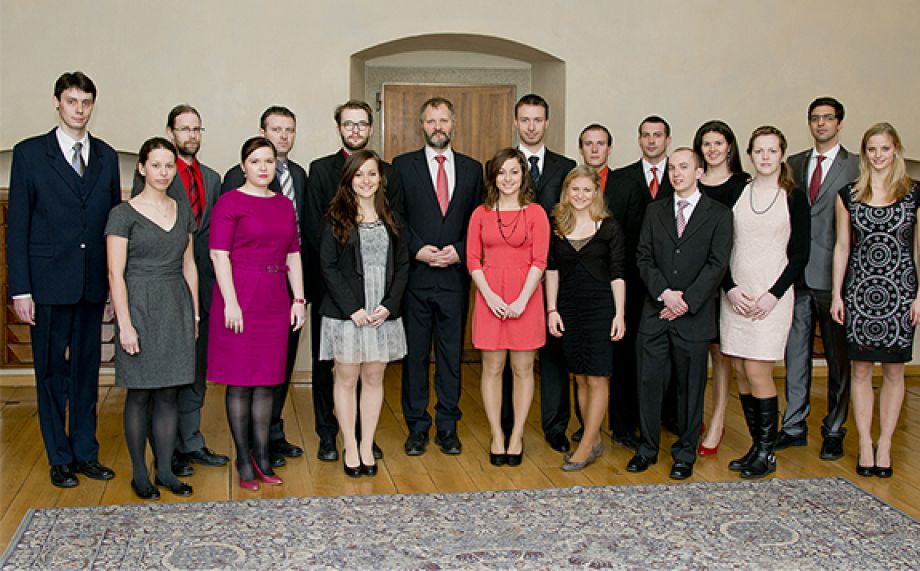 Rector of Charles University Václav Hampl awarded best graduates of CU